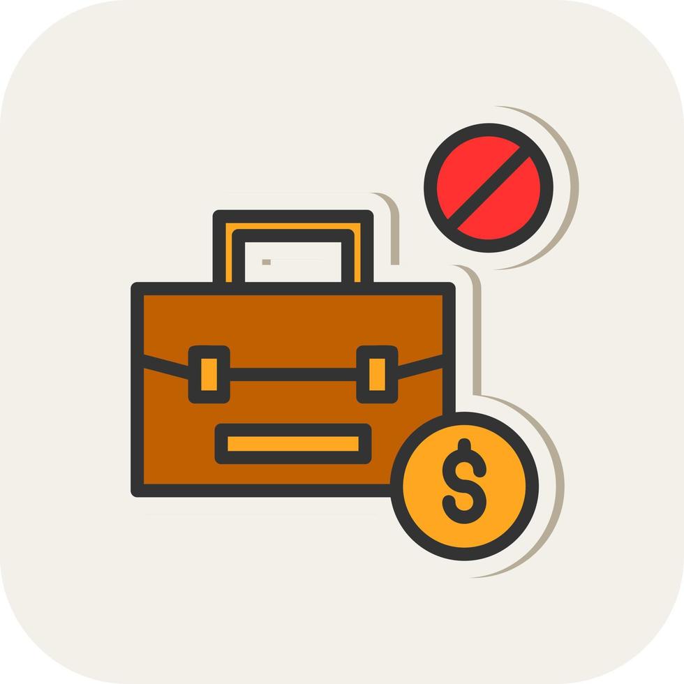 Job Loss Vector Icon Design