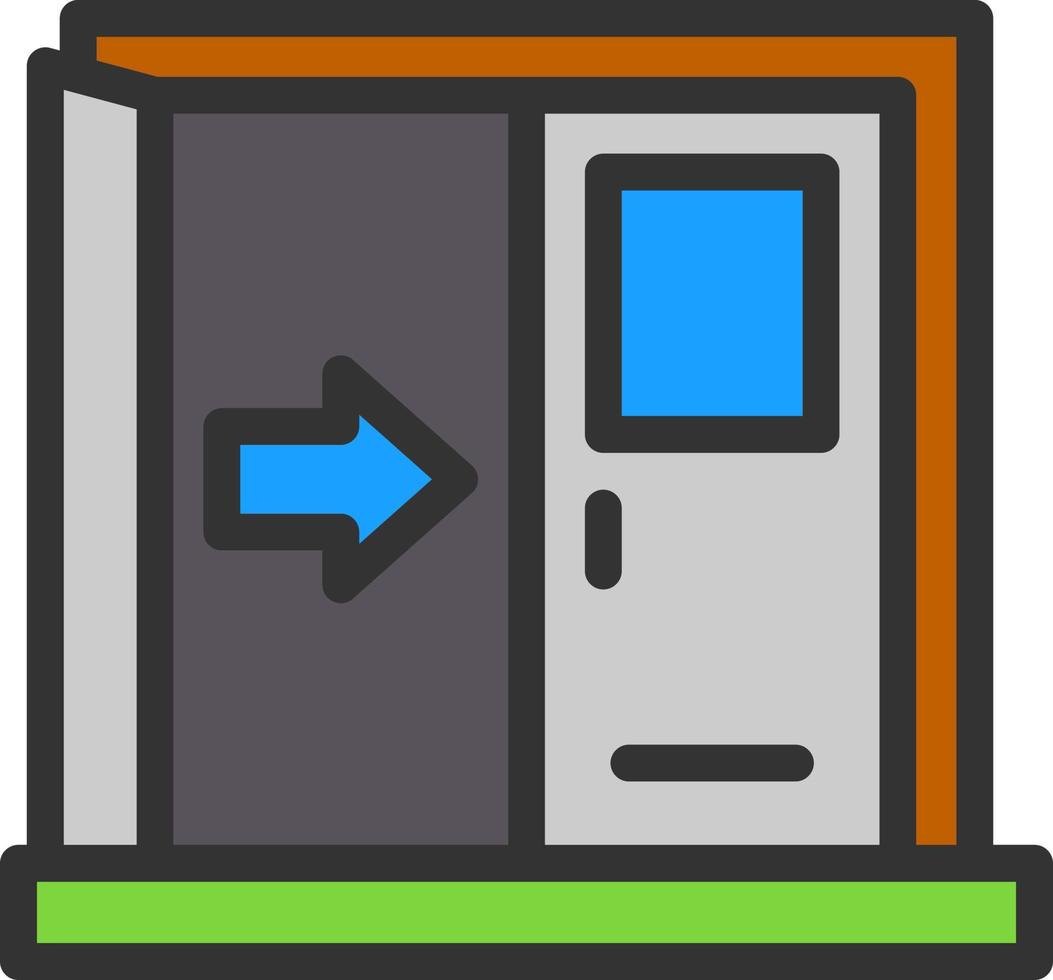 Exit Vector Icon Design