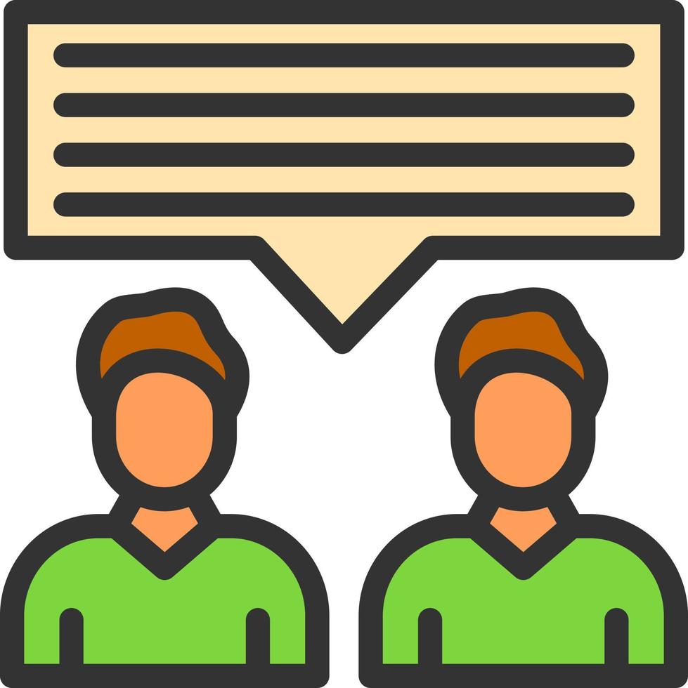 Discussion Vector Icon Design