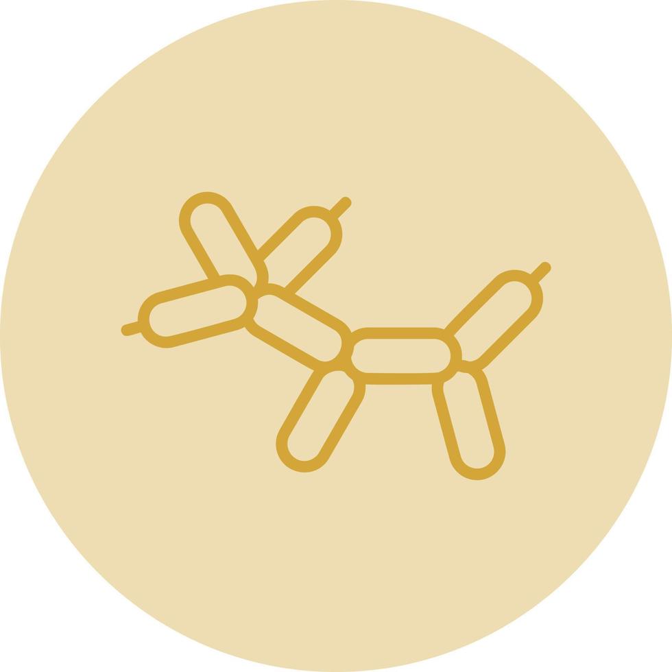 Balloon Dog Vector Icon Design