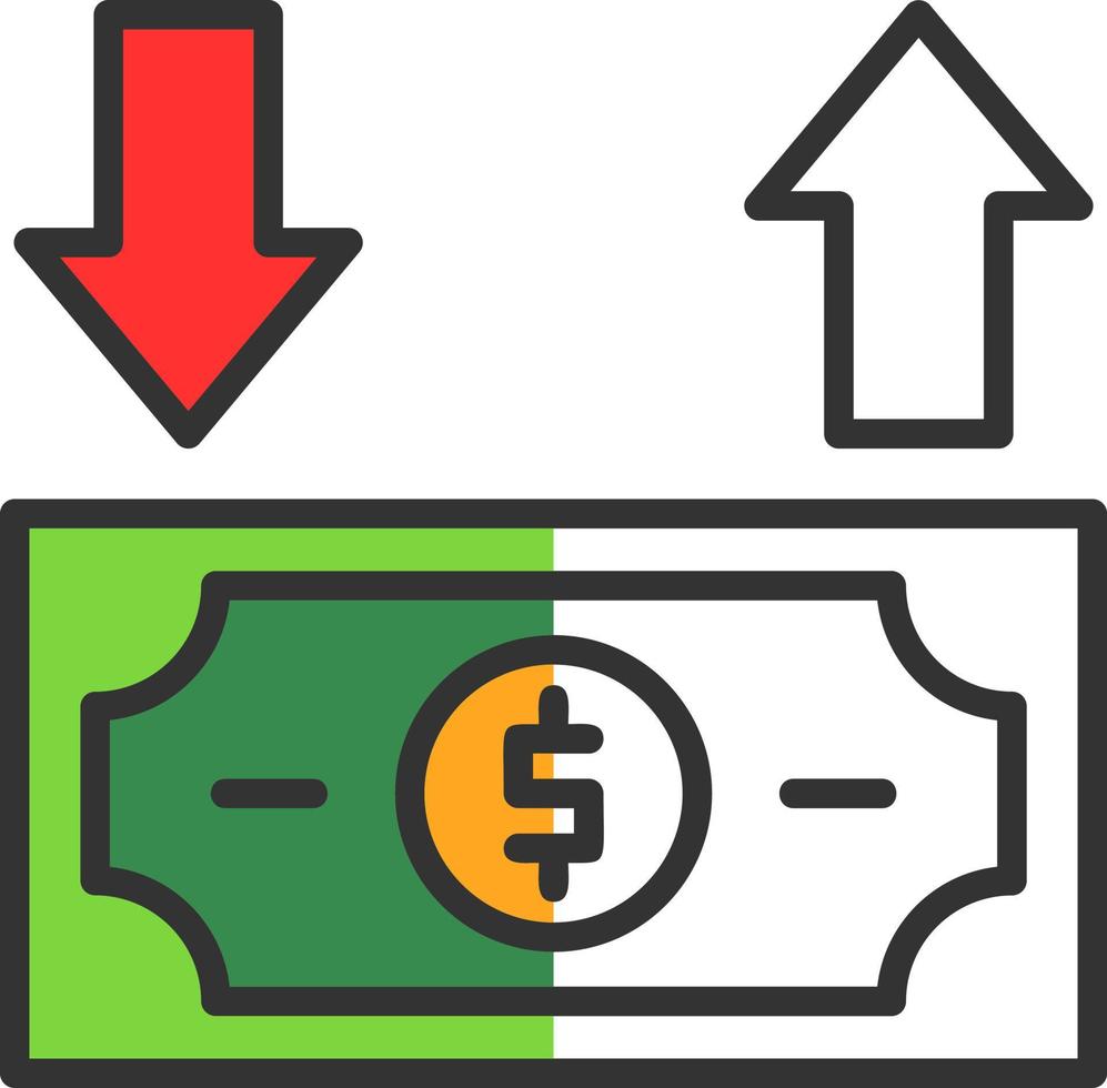 Cash Flow Vector Icon Design