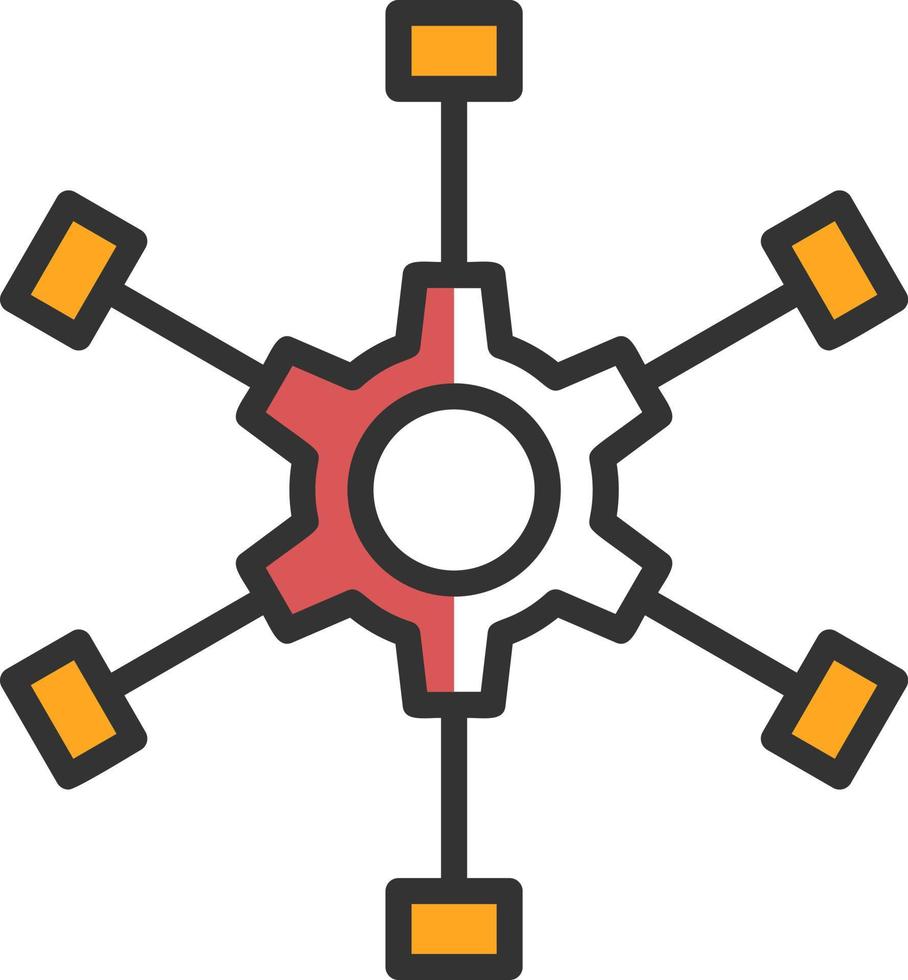 subcontratar el diseño de iconos de vectores de gestión