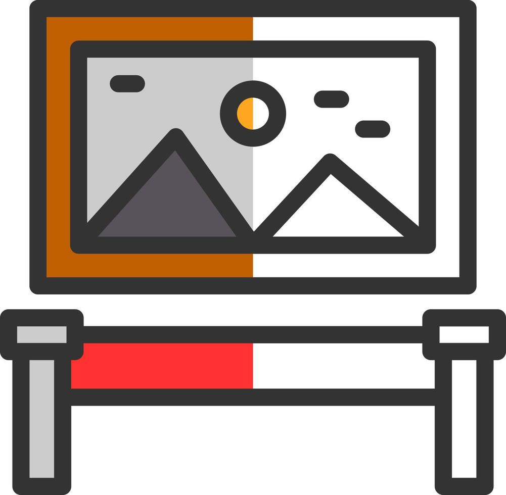 diseño de icono de vector de exposición