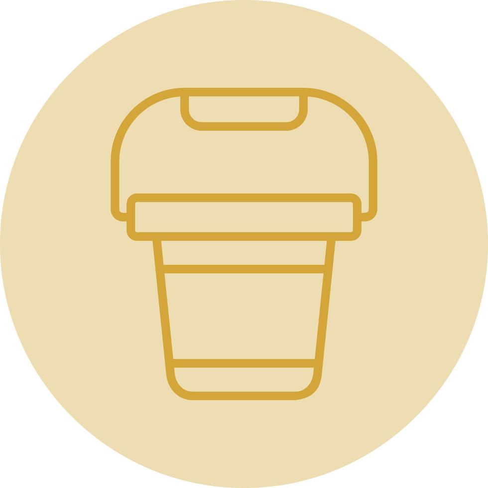 Pail Vector Icon Design