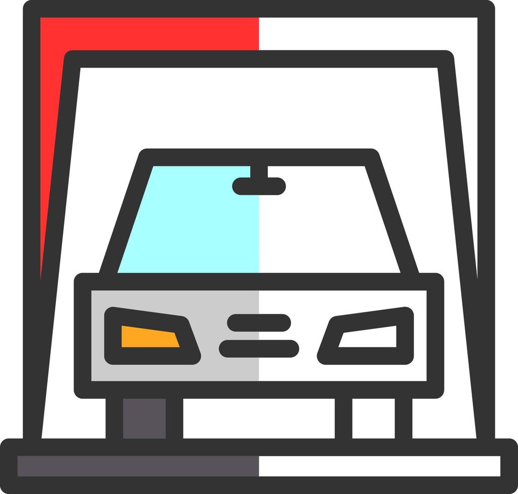 Car Display Vector Icon Design