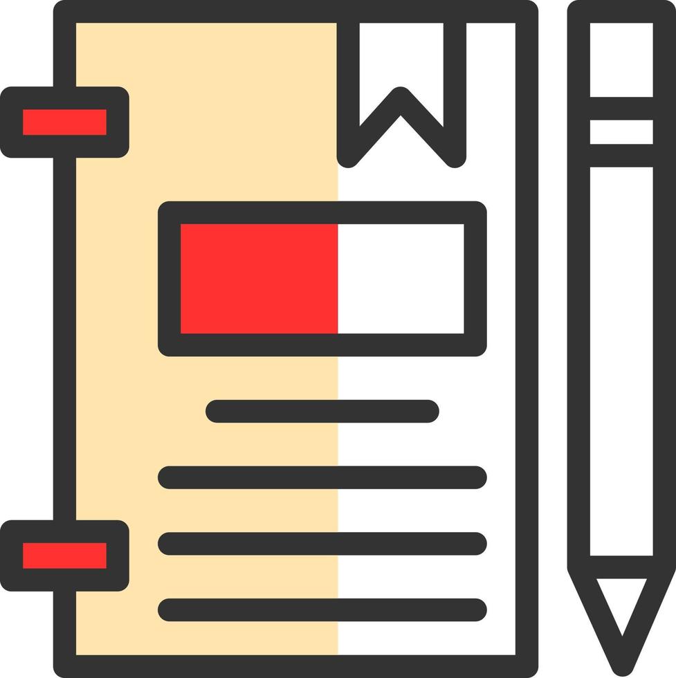 Journal Vector Icon Design