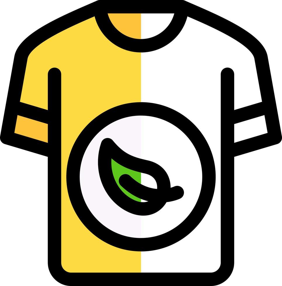 diseño de icono de vector de camisa ecológica