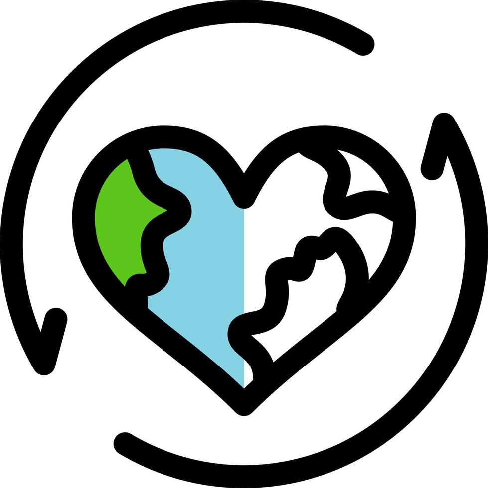Earth Recycle Vector Icon Design