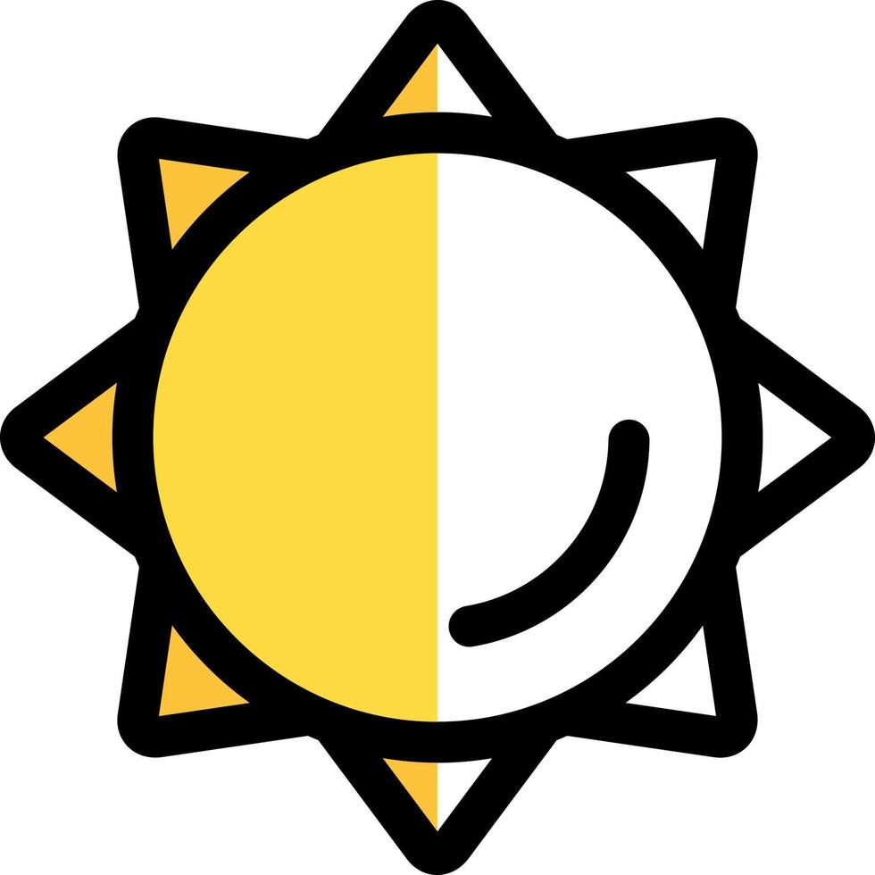 diseño de icono de vector de sol