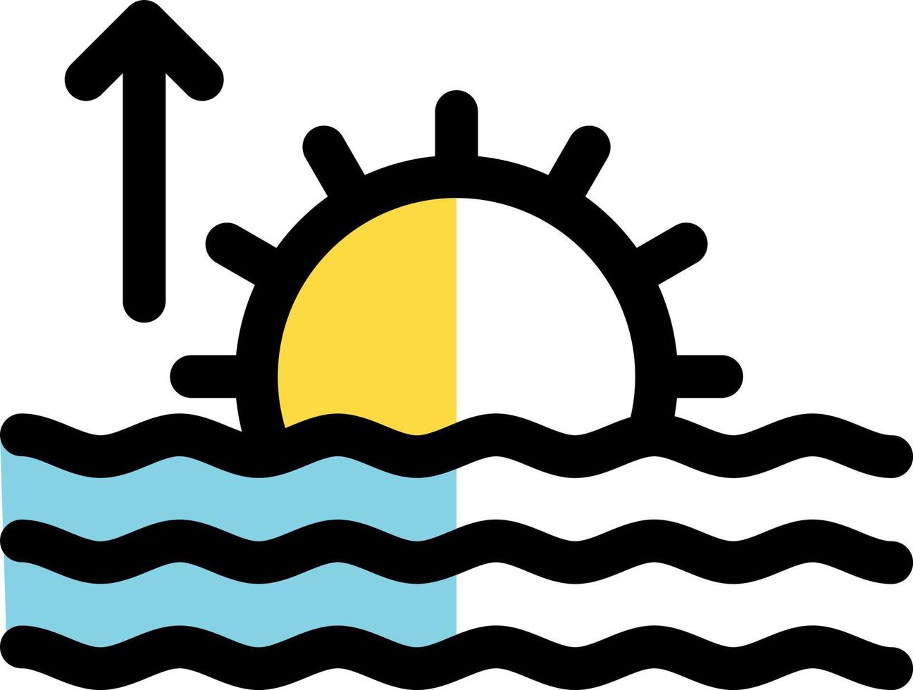 diseño de icono de vector de amanecer