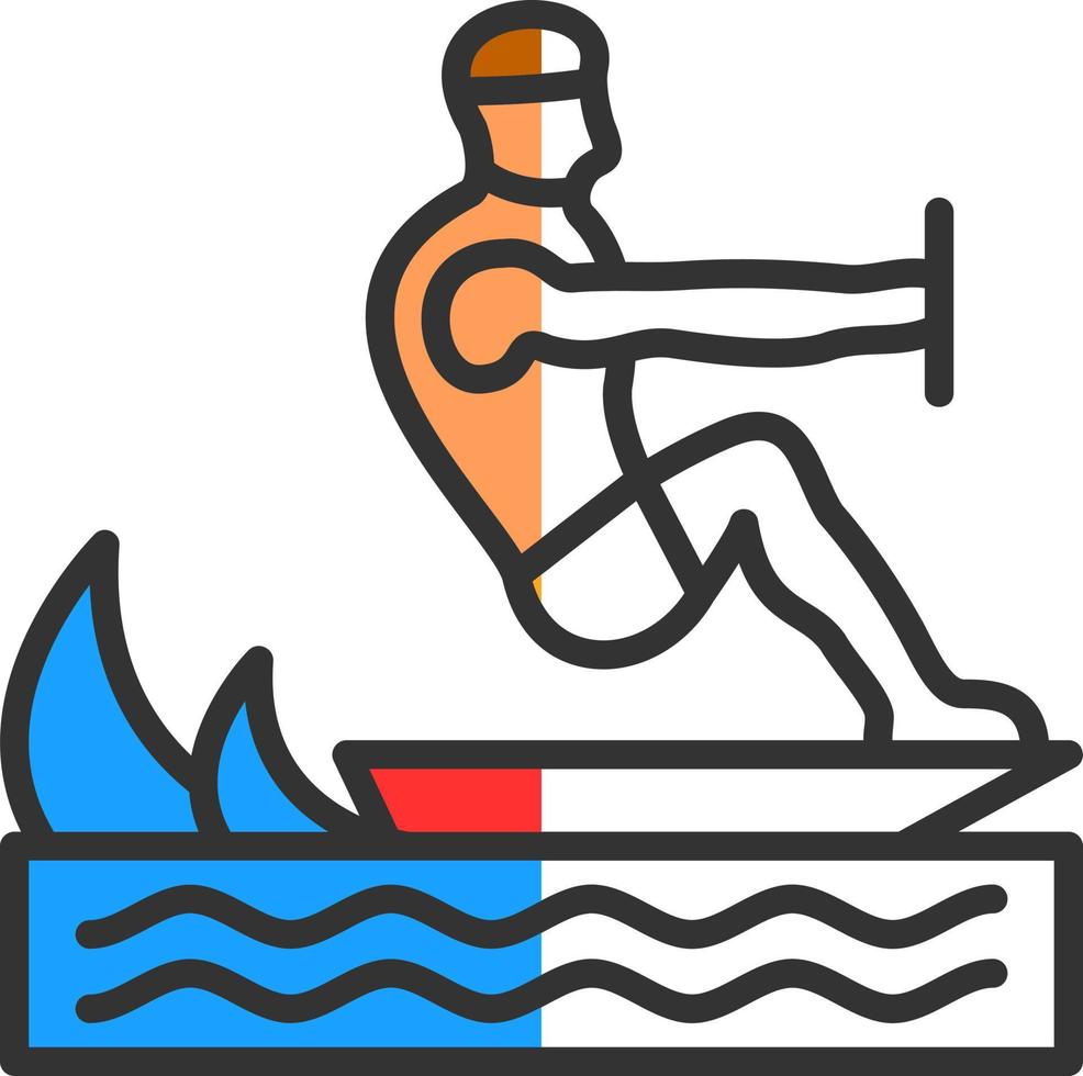 Surfing Vector Icon Design