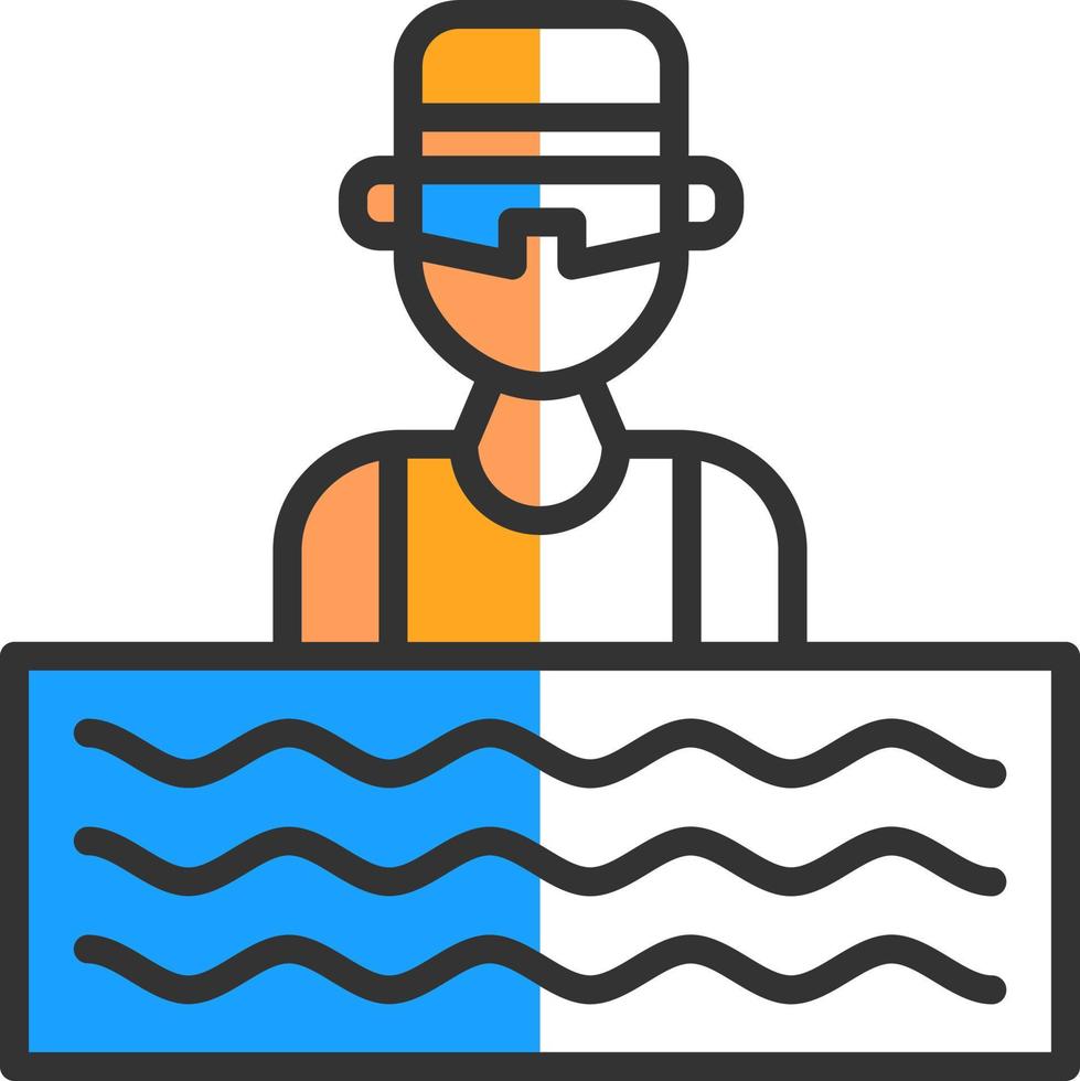 Aquathlon Vector Icon Design
