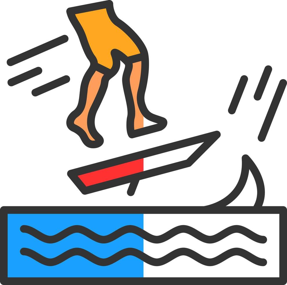 diseño de icono de vector de skimboard