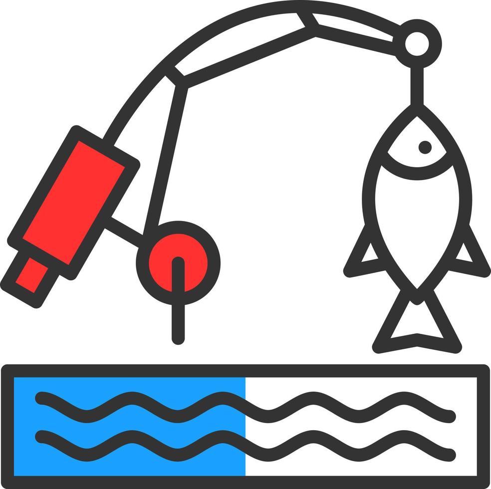 diseño de icono de vector de pesca