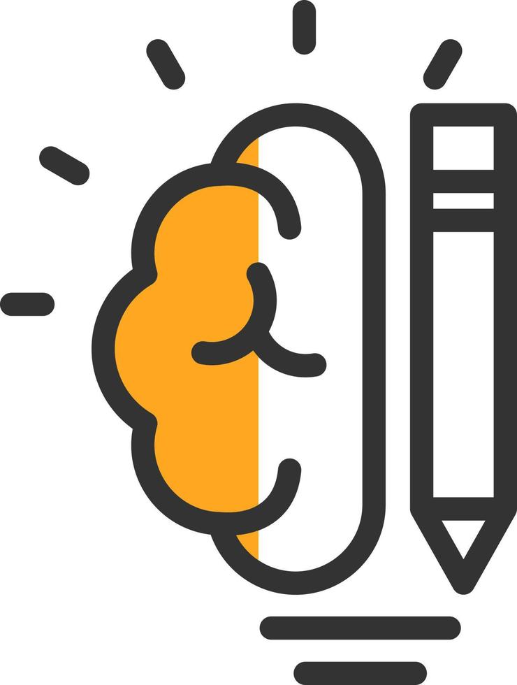 Creative Brain Vector Icon Design