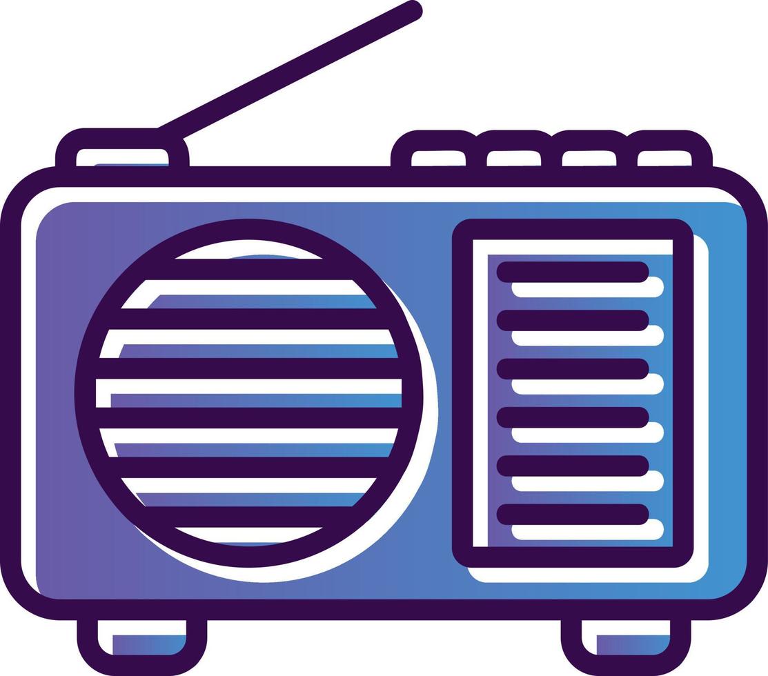 diseño de icono de vector de radio