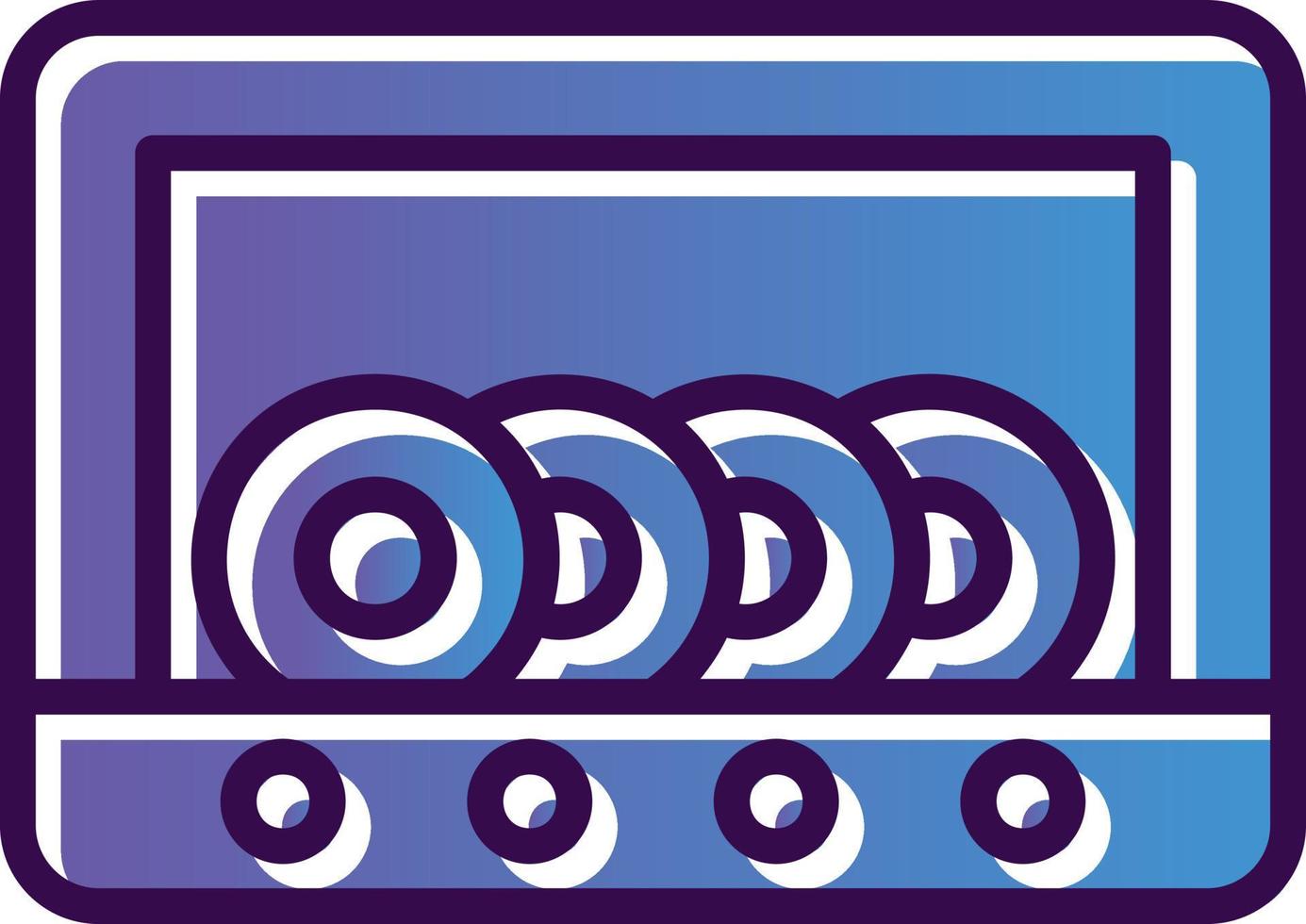 Dish Washer Vector Icon Design