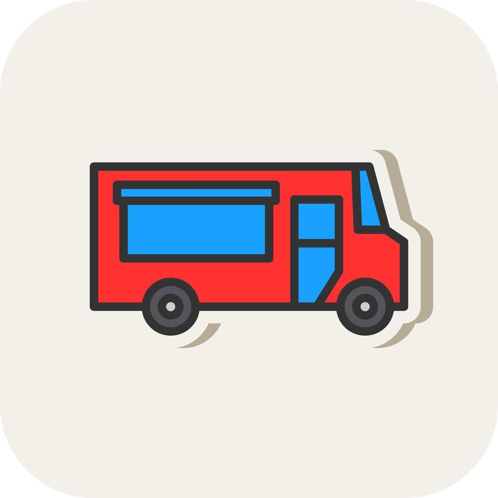 Food Truck Vector Icon Design