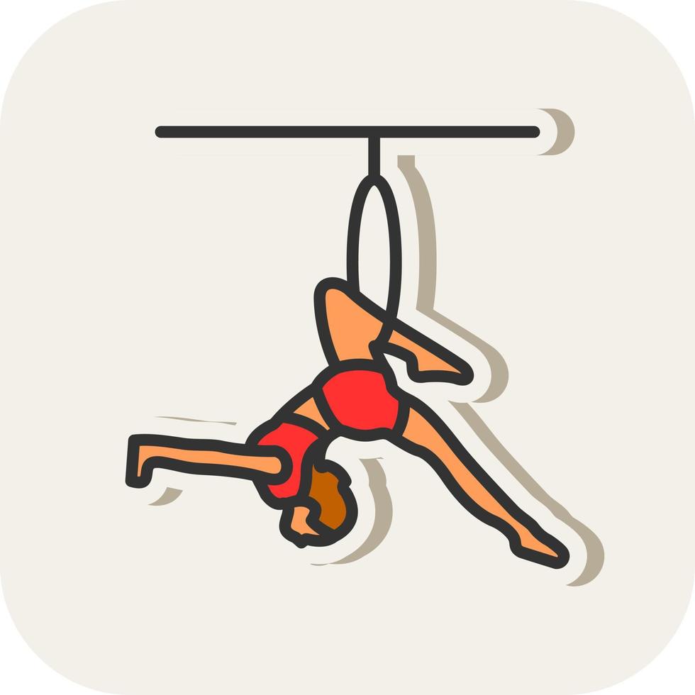 Trapeze Artist Vector Icon Design