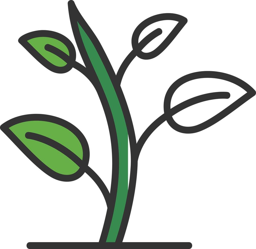Green Sprout Vector Icon Design