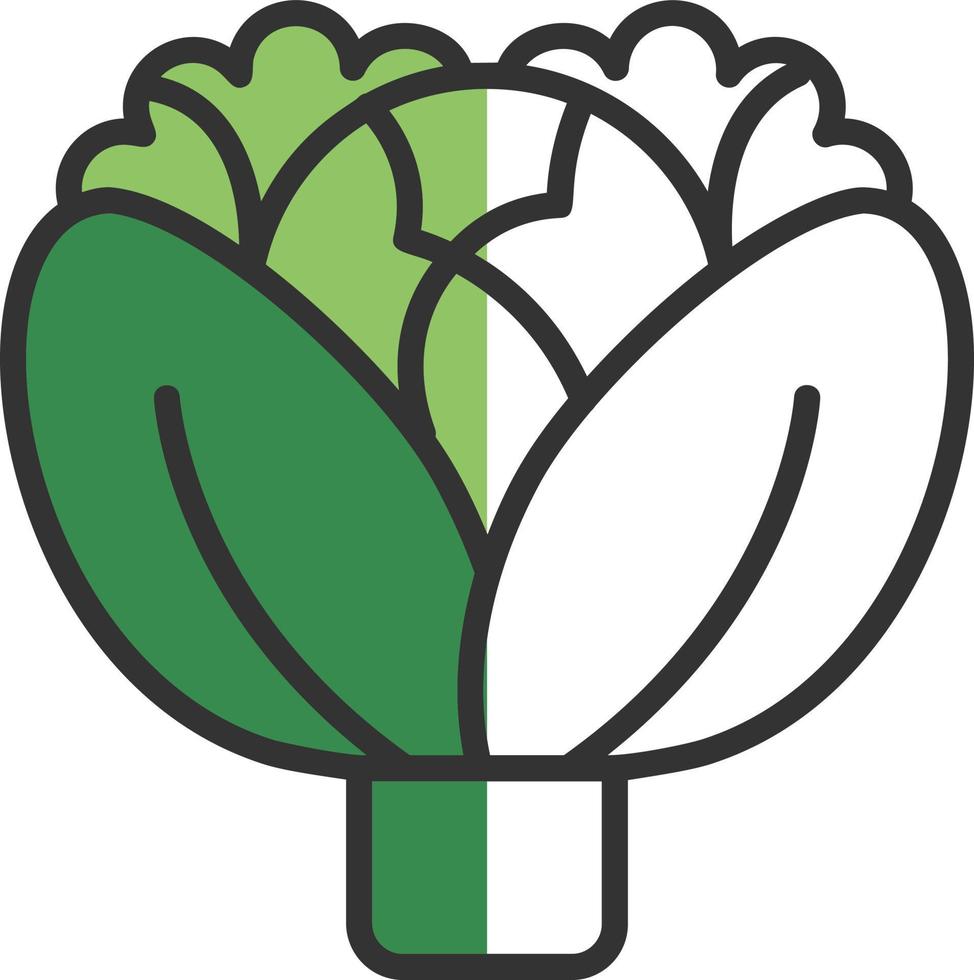 Cabbage Vector Icon Design