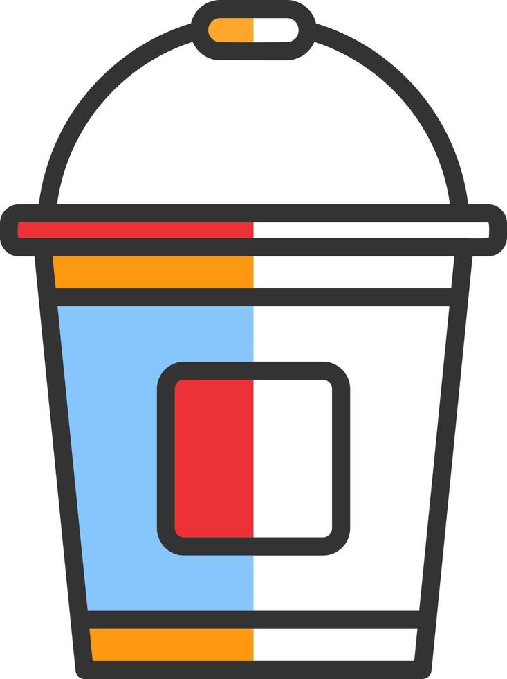 Bucket Vector Icon Design