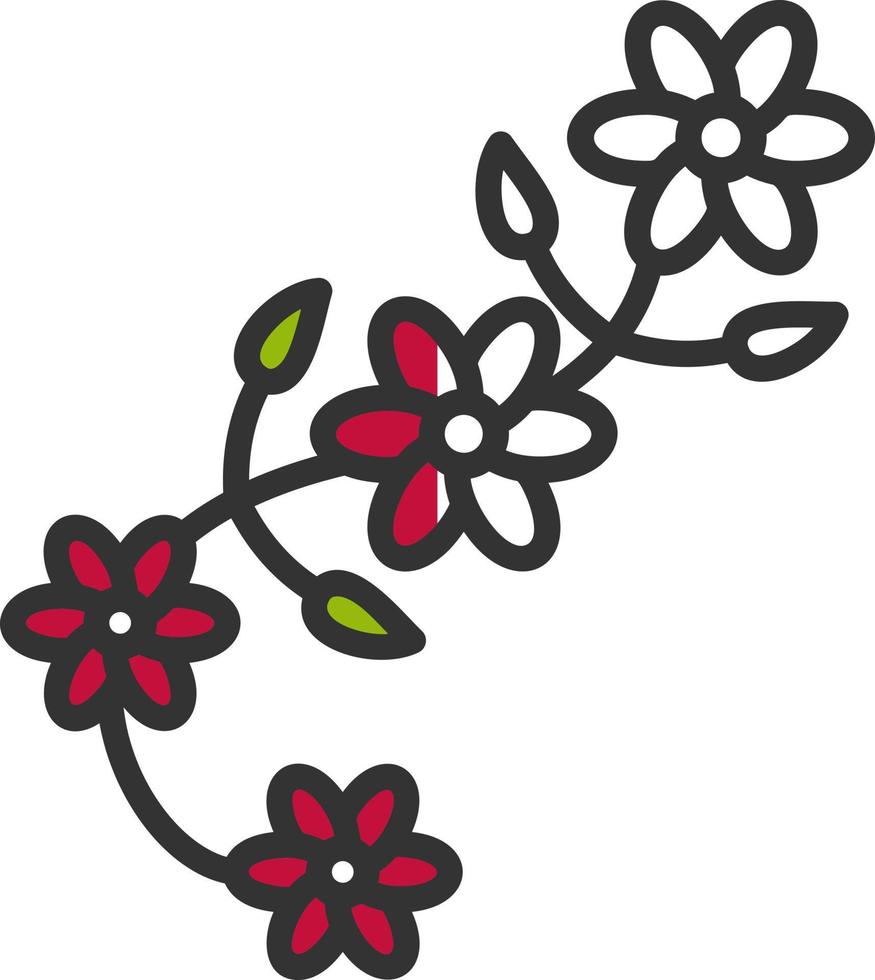 diseño de icono de vector de diseño floral