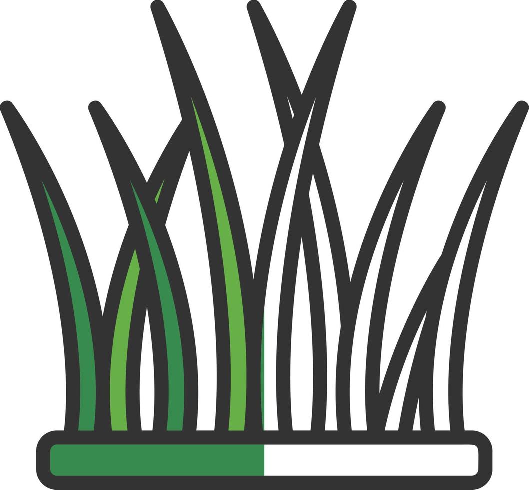 diseño de icono de vector de hierba