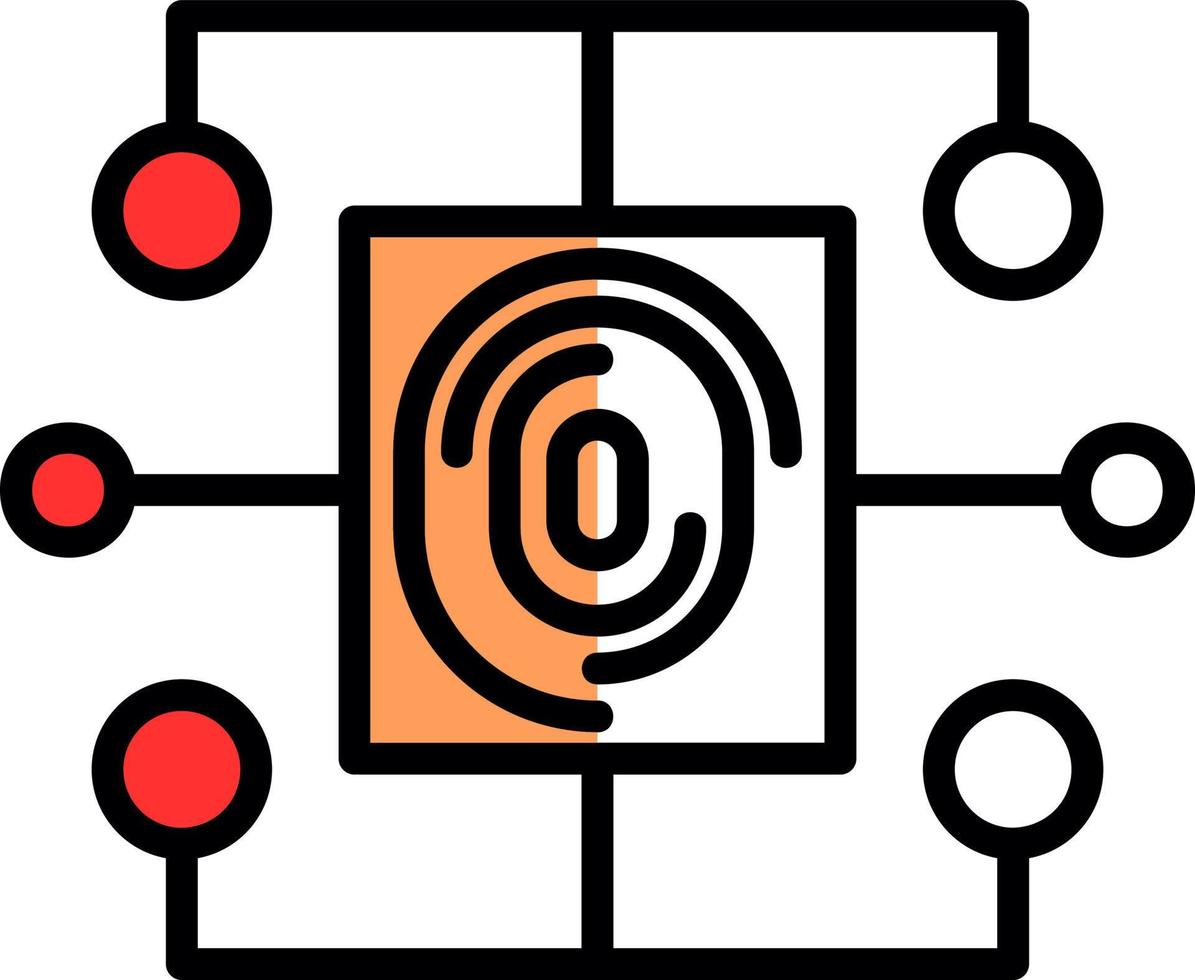 Biometric Data Vector Icon Design