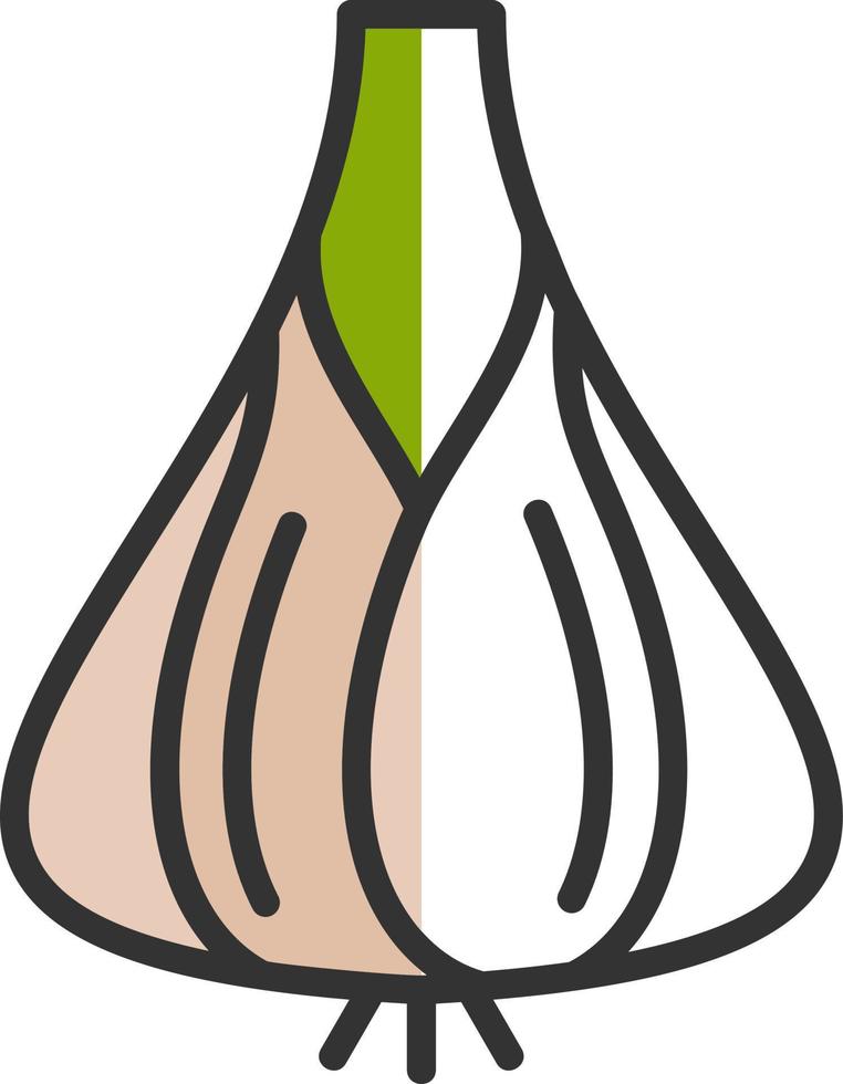 Garlic Vector Icon Design