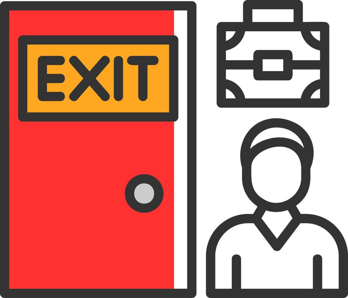 Exit Interview Vector Icon Design