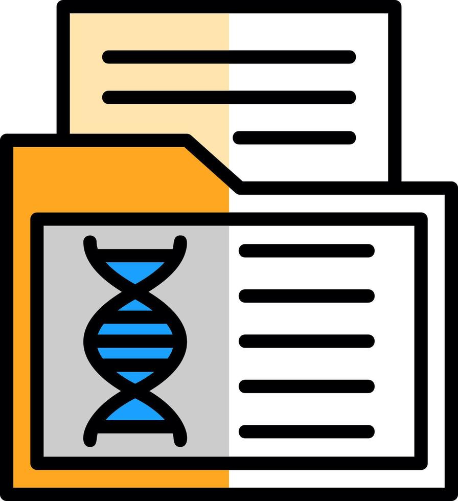 Genetic Data Vector Icon Design