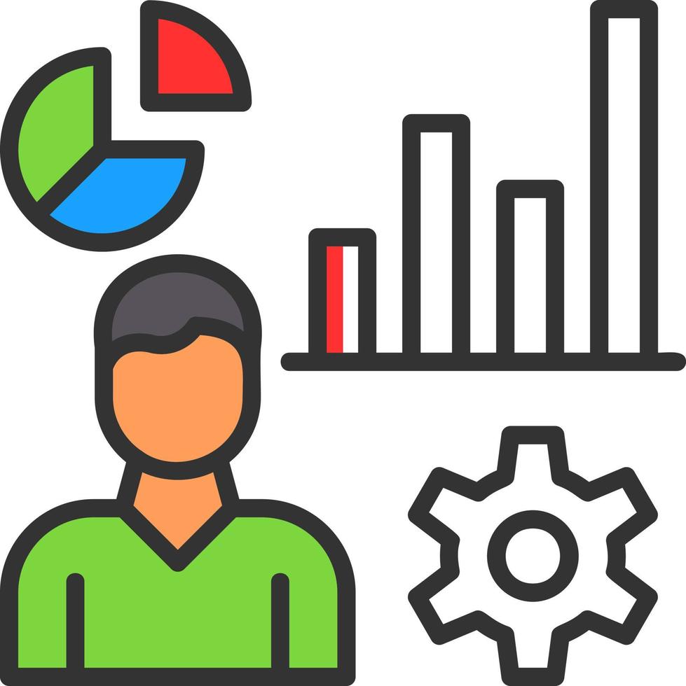 Ux Analytics Vector Icon Design