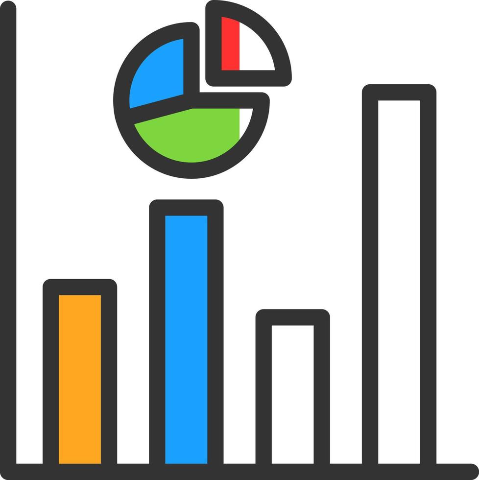 Market Forecast Vector Icon Design