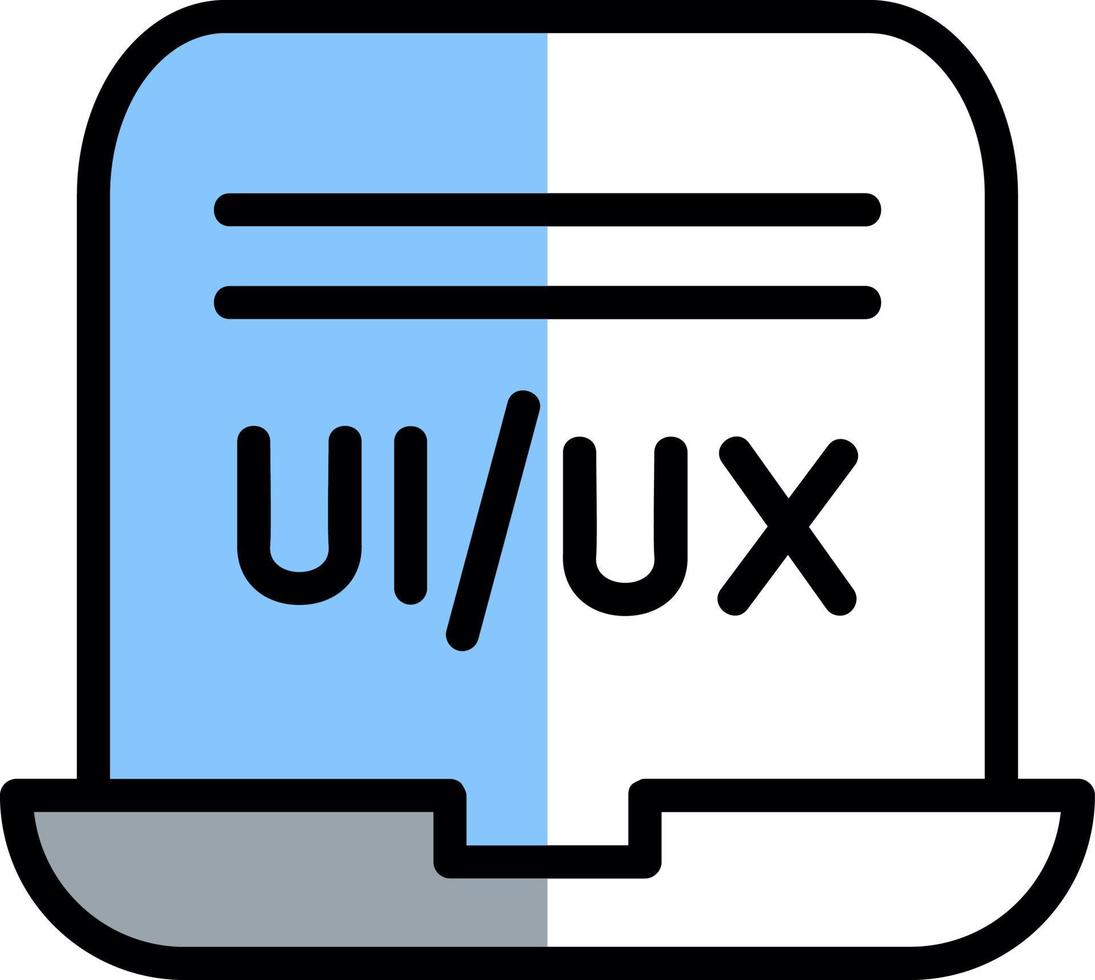 diseño de icono de vector de diseñador de ui ux