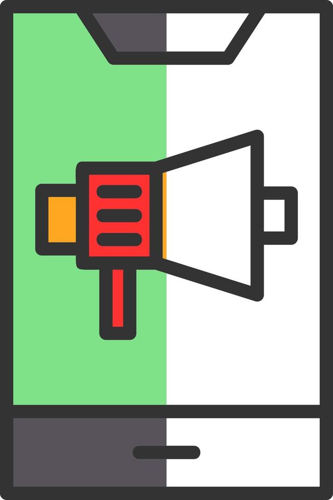 Mobile Marketing Vector Icon Design