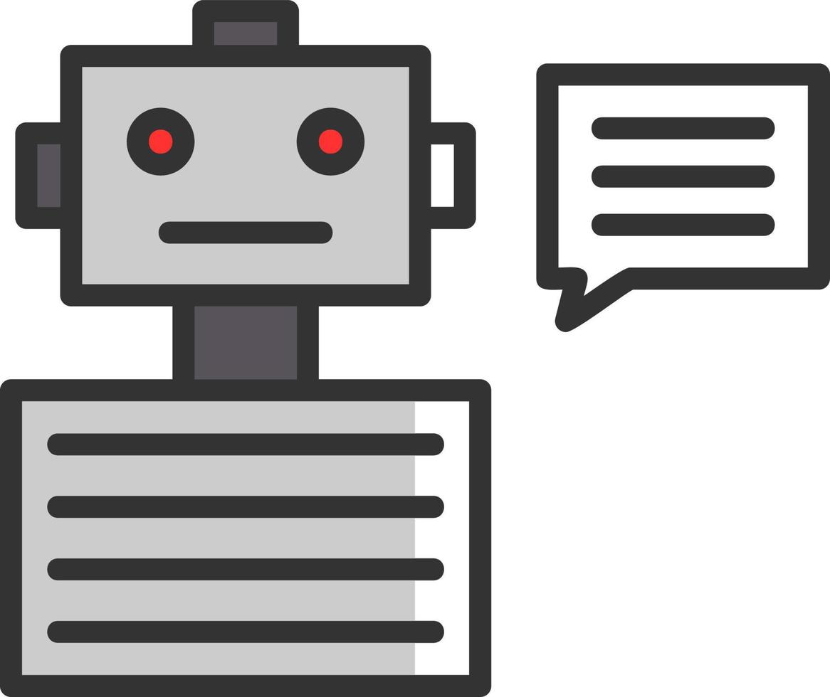 Chatbot Vector Icon Design