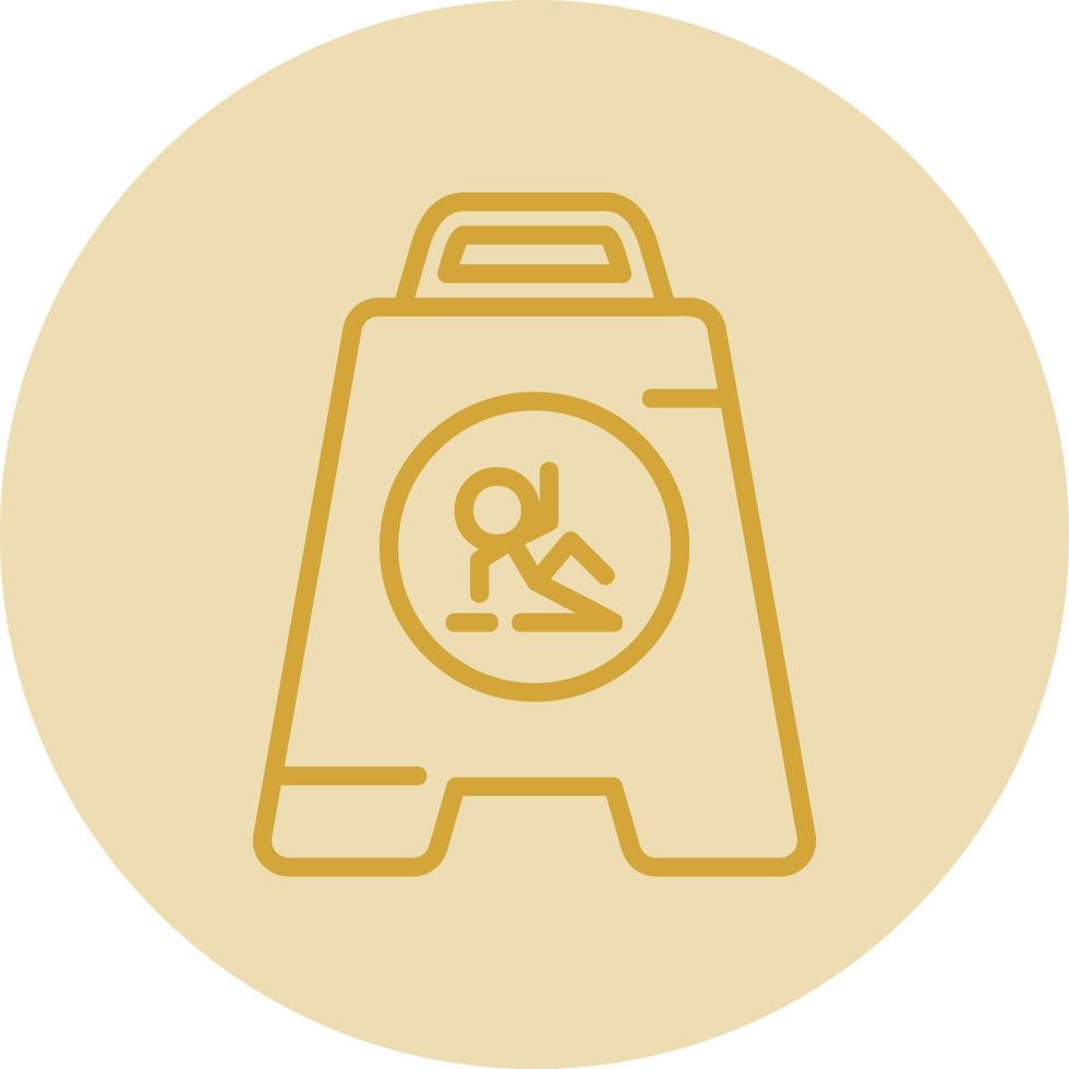Wet Floor Vector Icon Design