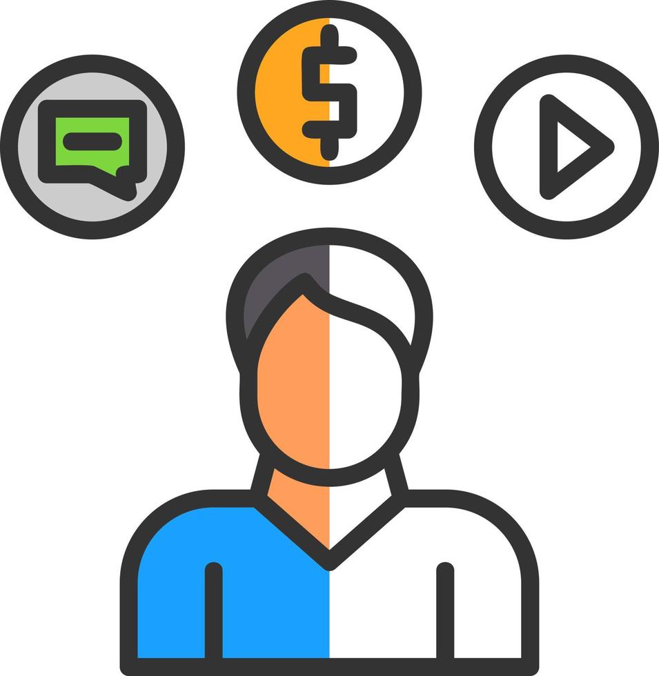 Consumer Behavior Vector Icon Design