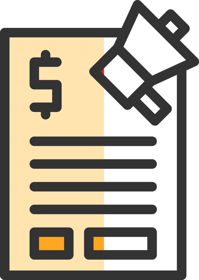 Marketing Budget Vector Icon Design