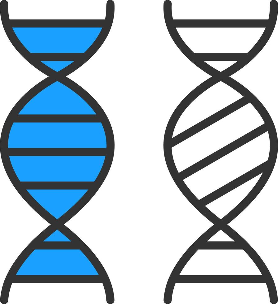 Genetic Comparation Vector Icon Design