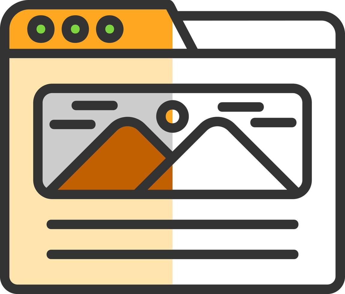 Landing Page Vector Icon Design