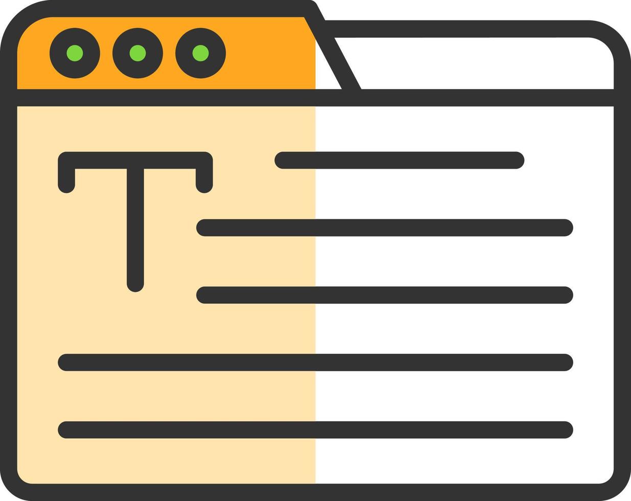 Copywriting Vector Icon Design