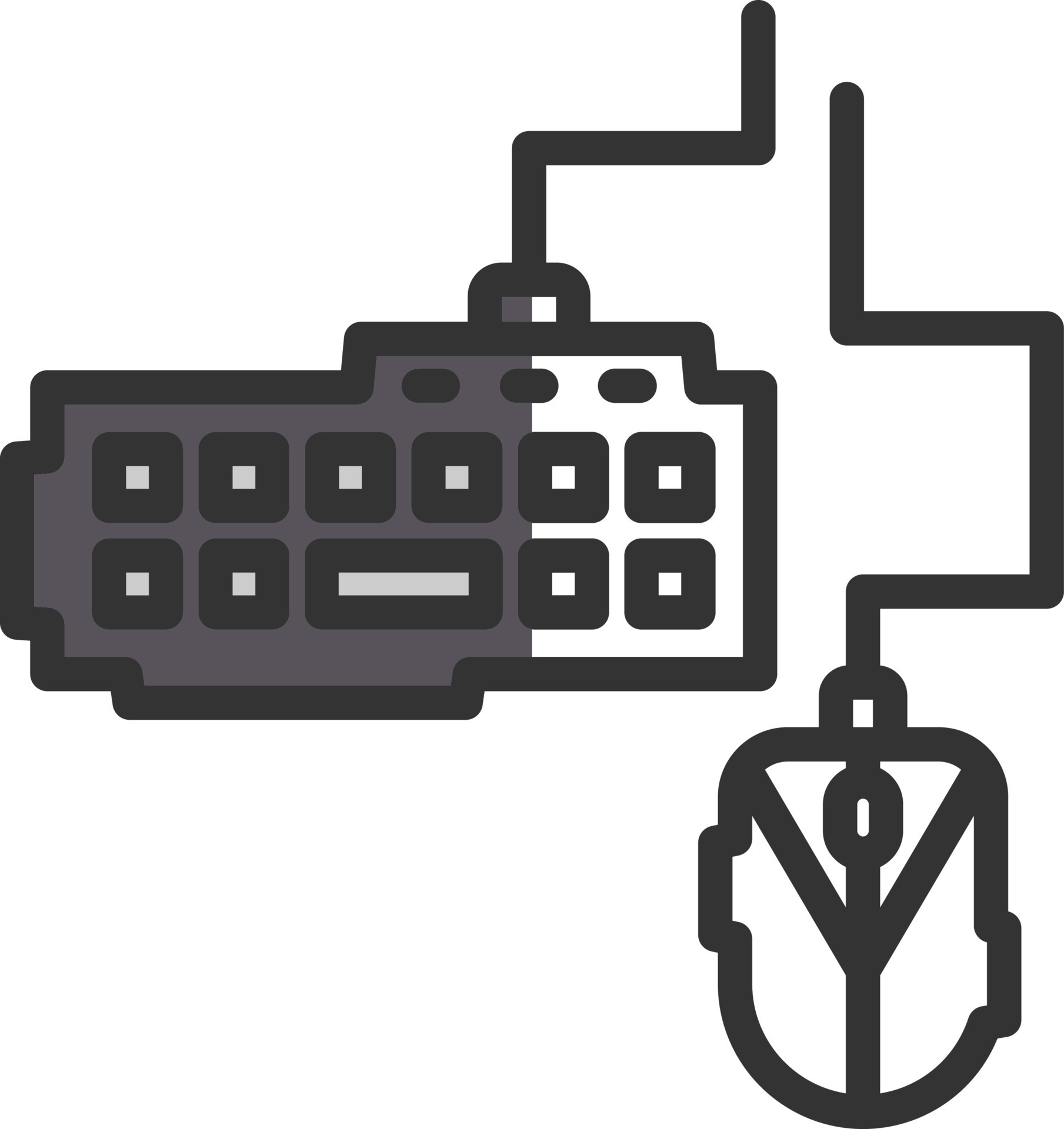 Gaming Keyboard And Mouse Vector Icon Design 21077344 Vector Art at