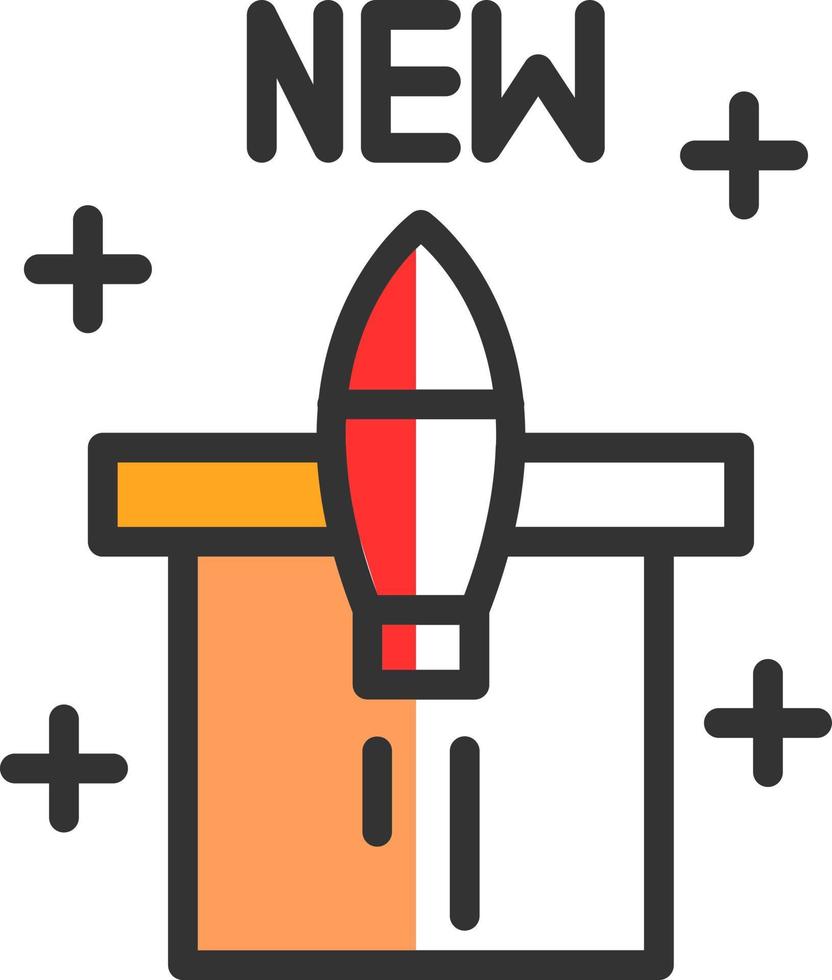 New Product Launch Vector Icon Design