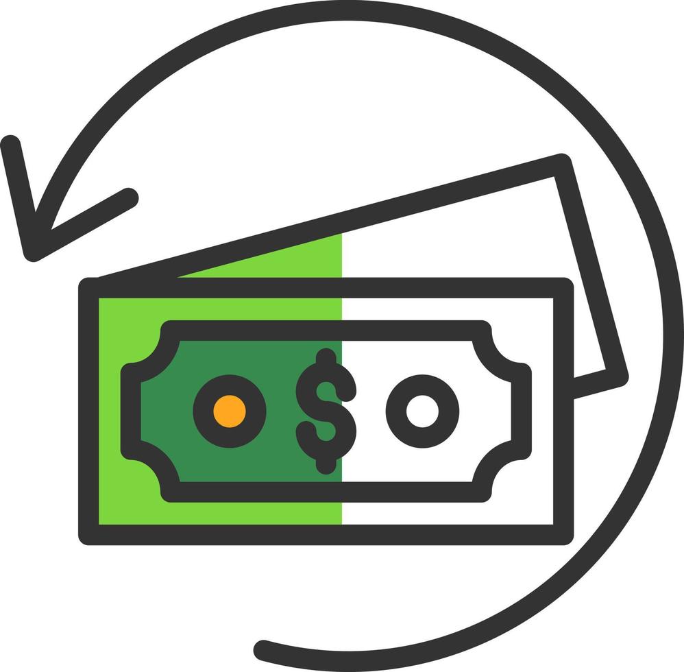 Refund Vector Icon Design