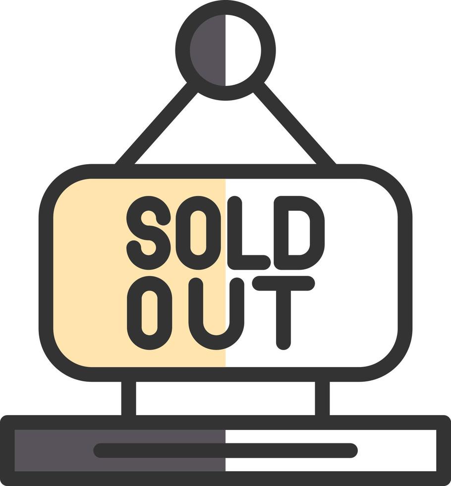 Sold Out Vector Icon Design