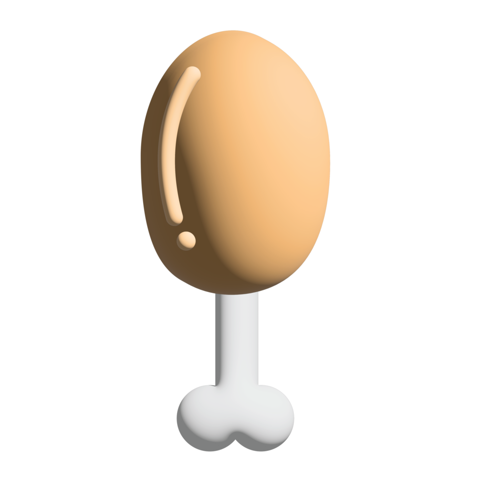 3d poulet icône png