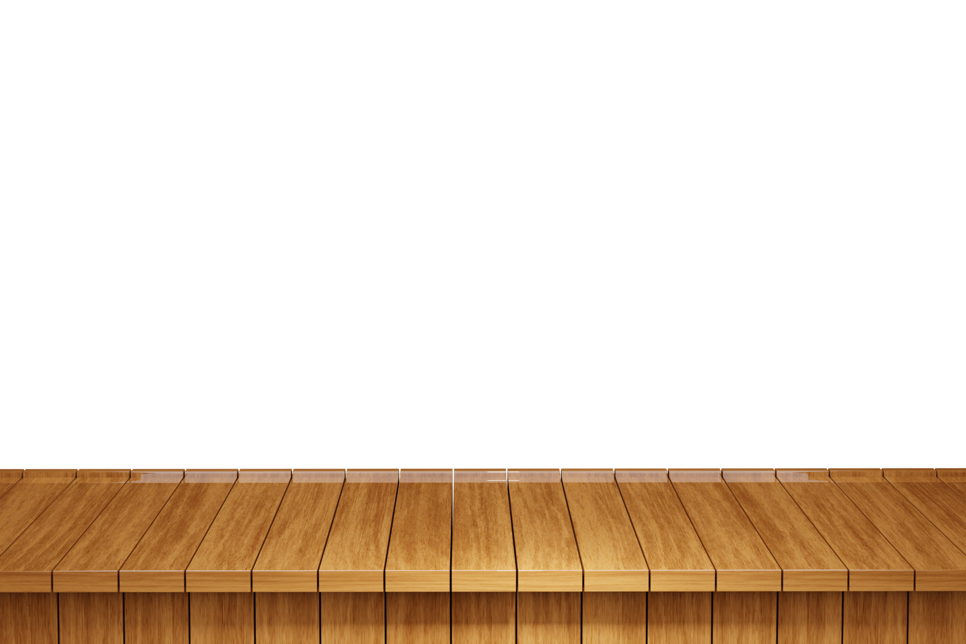 Wooden table, wood table top front view 3d render isolated 21077540 PNG
