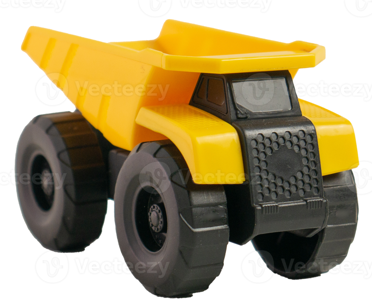 The yellow truck  for building or construction concept png